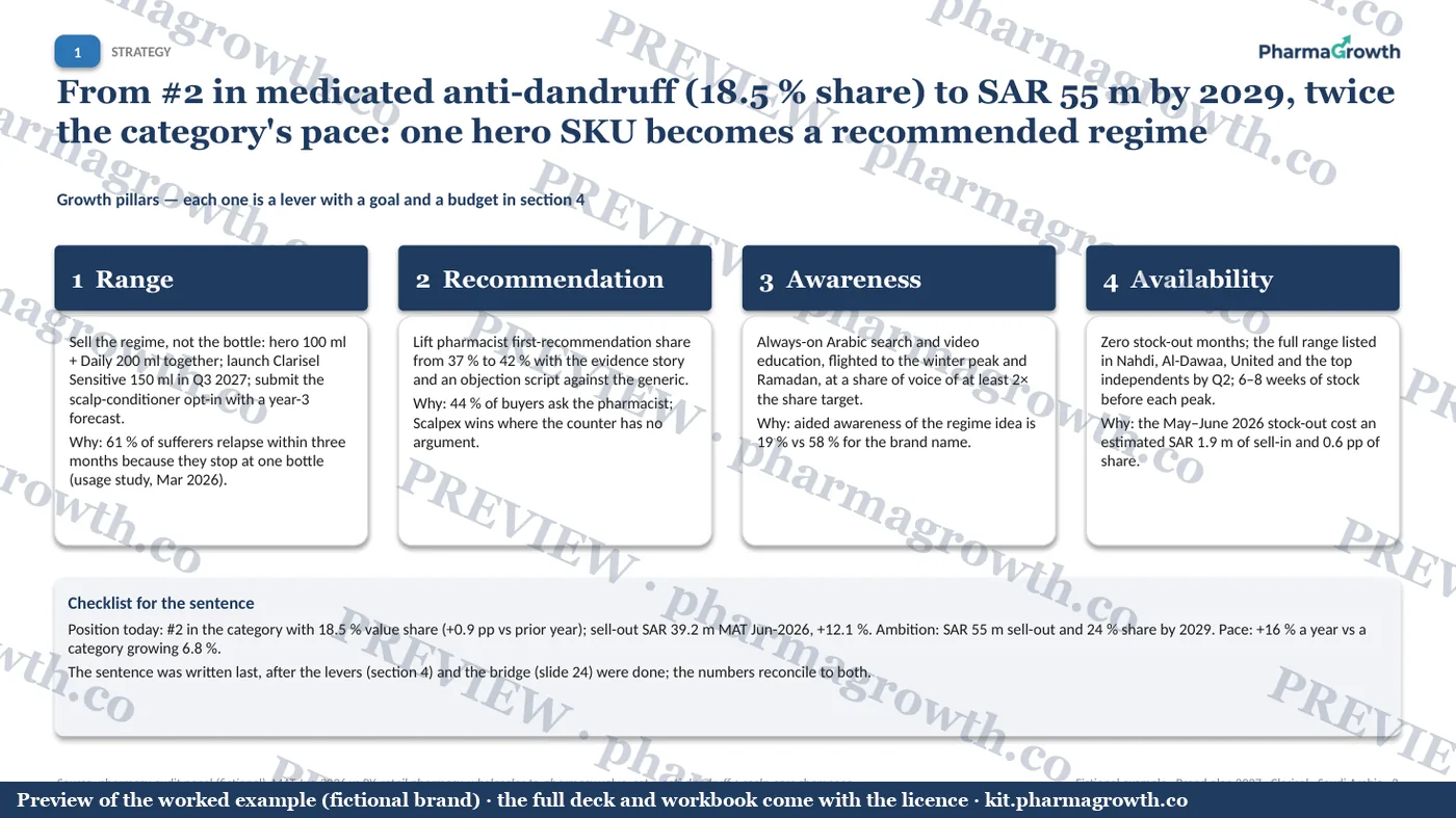 Slide 3 from the Brand plan example (watermarked preview)