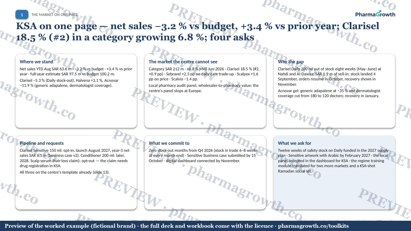 Slide 3 from the Category review pack example (watermarked preview)