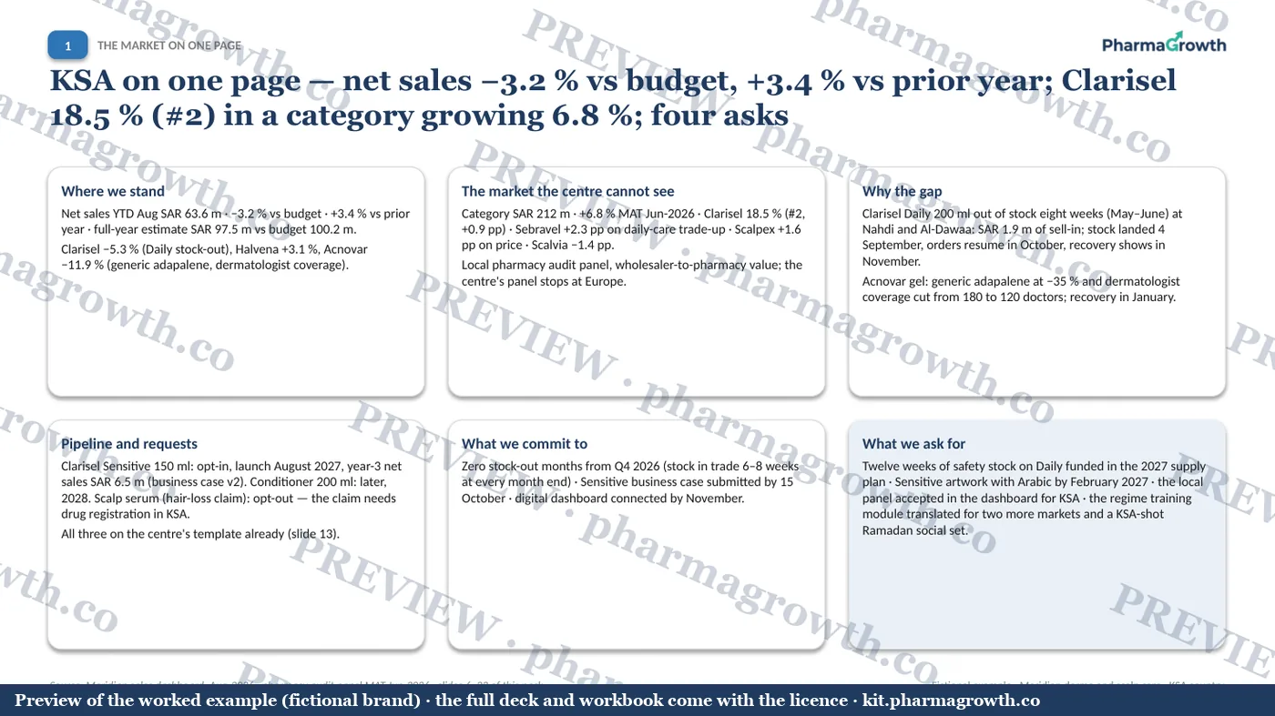 Slide 3 from the Category review pack example (watermarked preview)